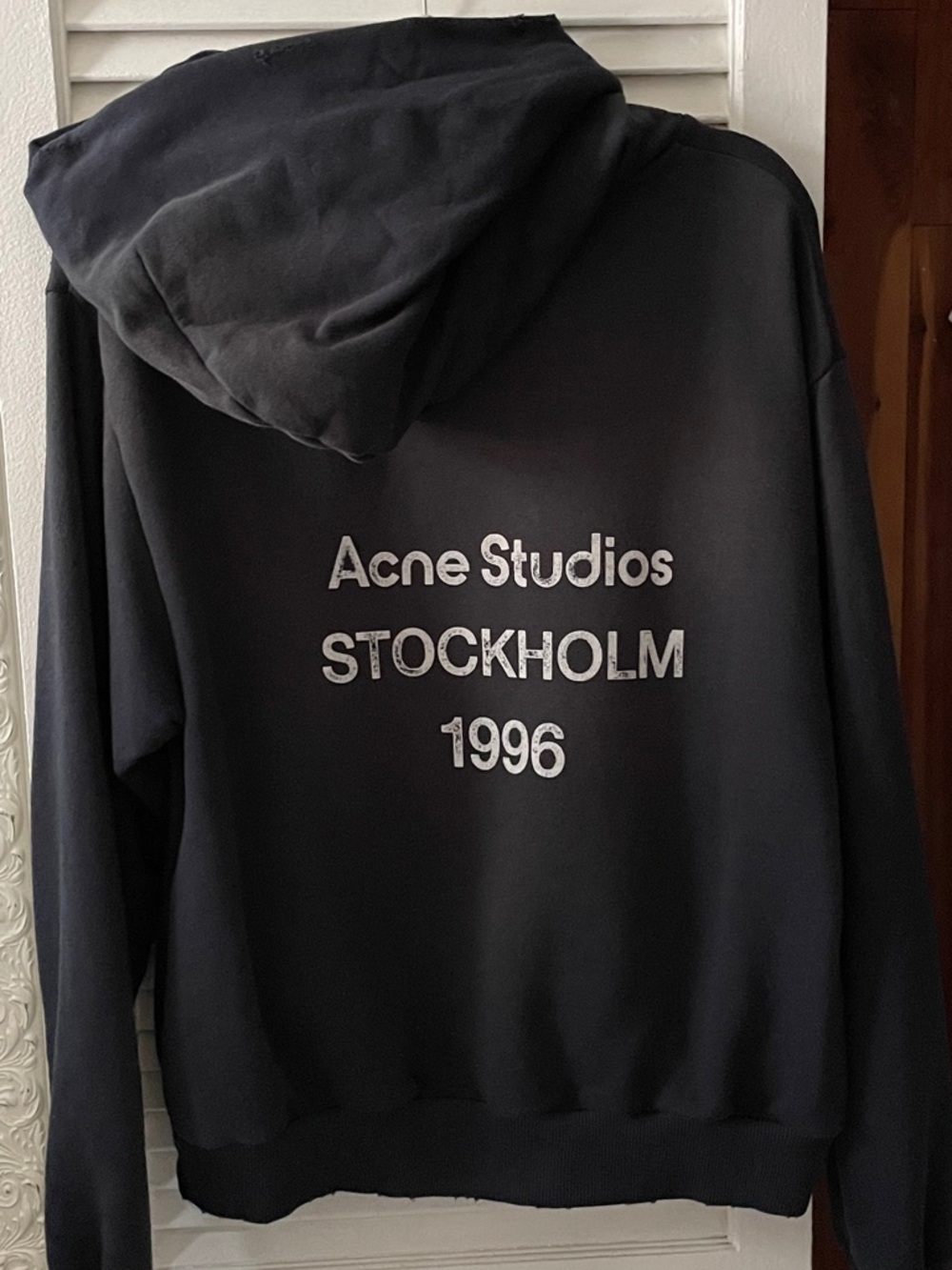 Acne Studios Stockholm 1996 Black Unisex Hoodie